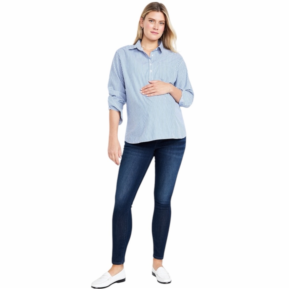 Old Navy Maternity Full Panel Over Belly Skinny Jeans Size 6